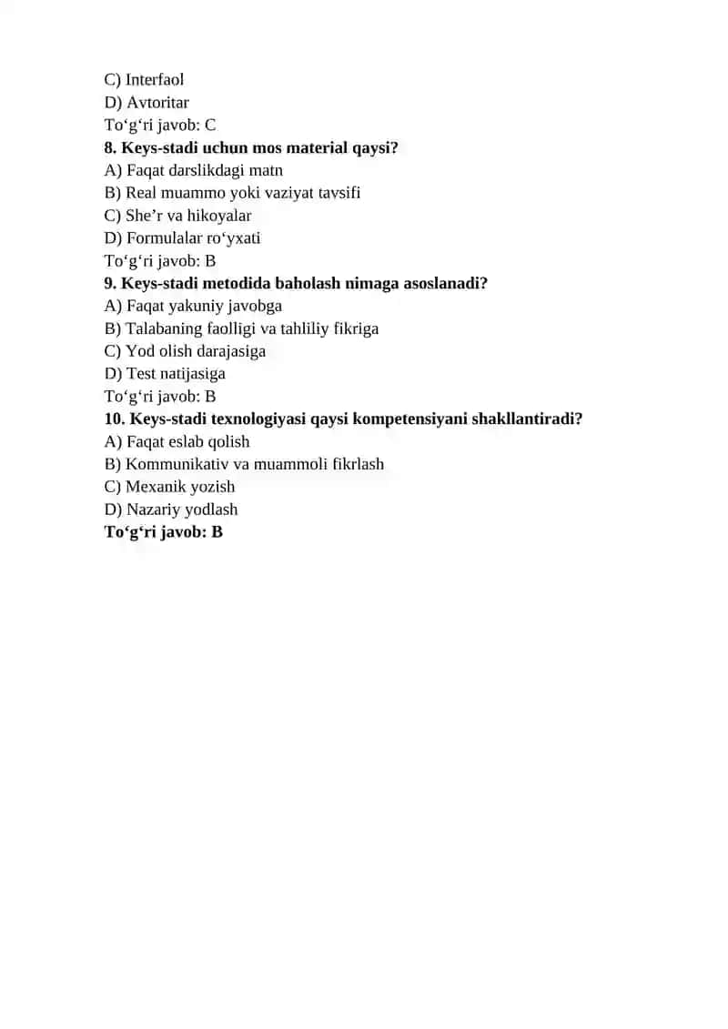 Keys-stadi (Case Study) Texnologiyasi 4