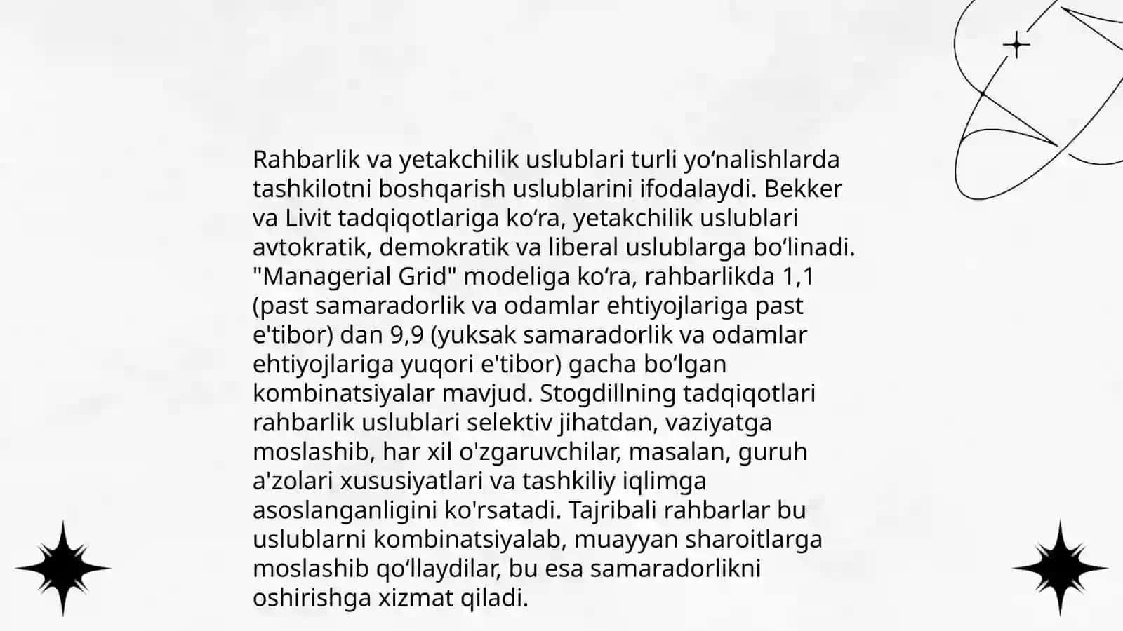 Rahbar va yetakchining ta'riflari 4