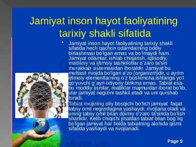 Jamiyat Falsafasi 4