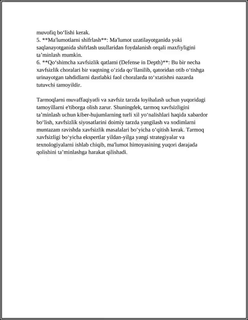 TEXNIK TIZIMLARDA TARMOQ XAVFSIZLIGINI TAMINLASHNING ZAMONAVIY USULLARI 4