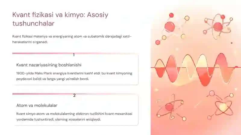 Kvant kimyo: Zamonaviy kimyoning nazariy asosi 4