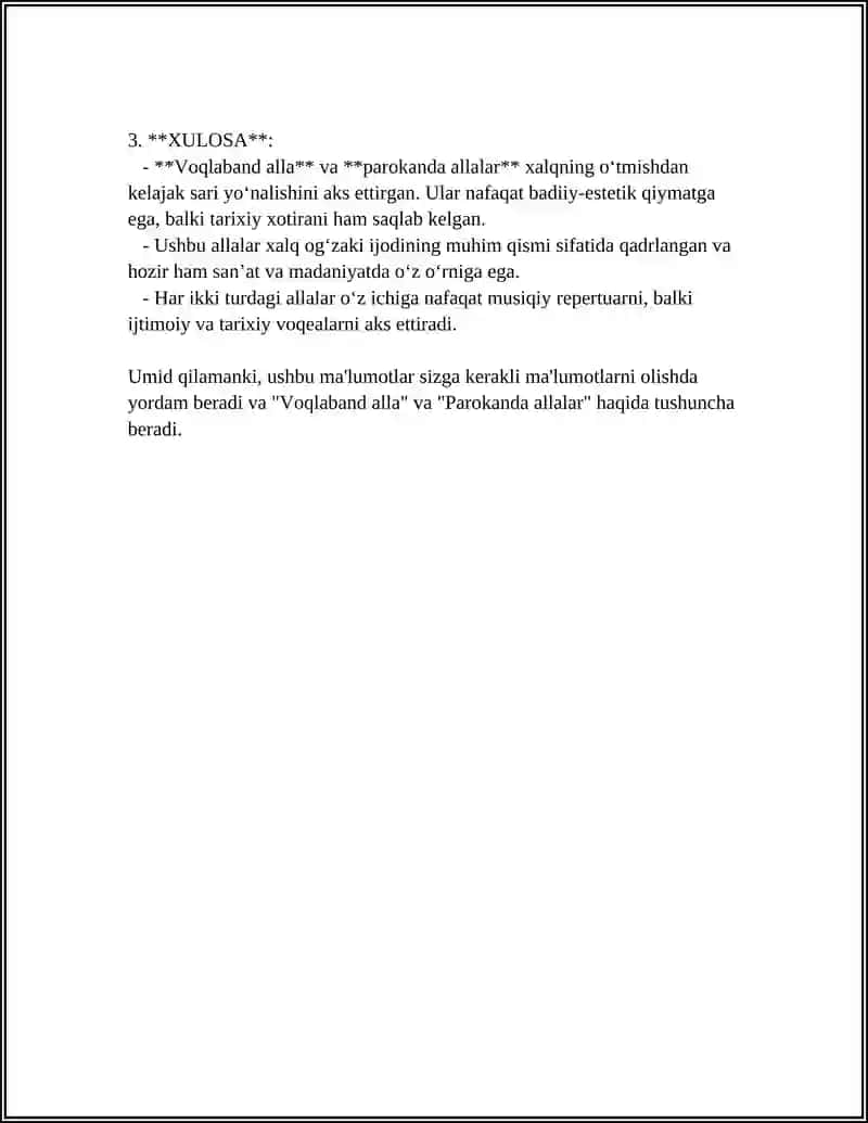 VOQLABAND ALLA VA PAROKANDA ALLALAR 4