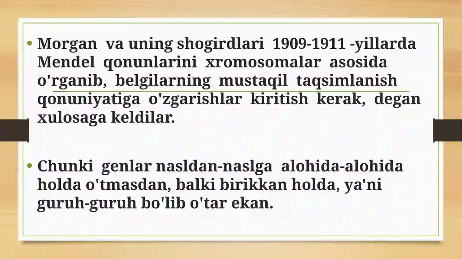 IRSIYATNING XROMOSOMA NAZARIYASI 4