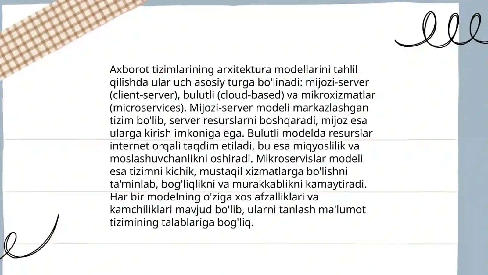 Axborot tizimlarining samaradorligini oshirish 4