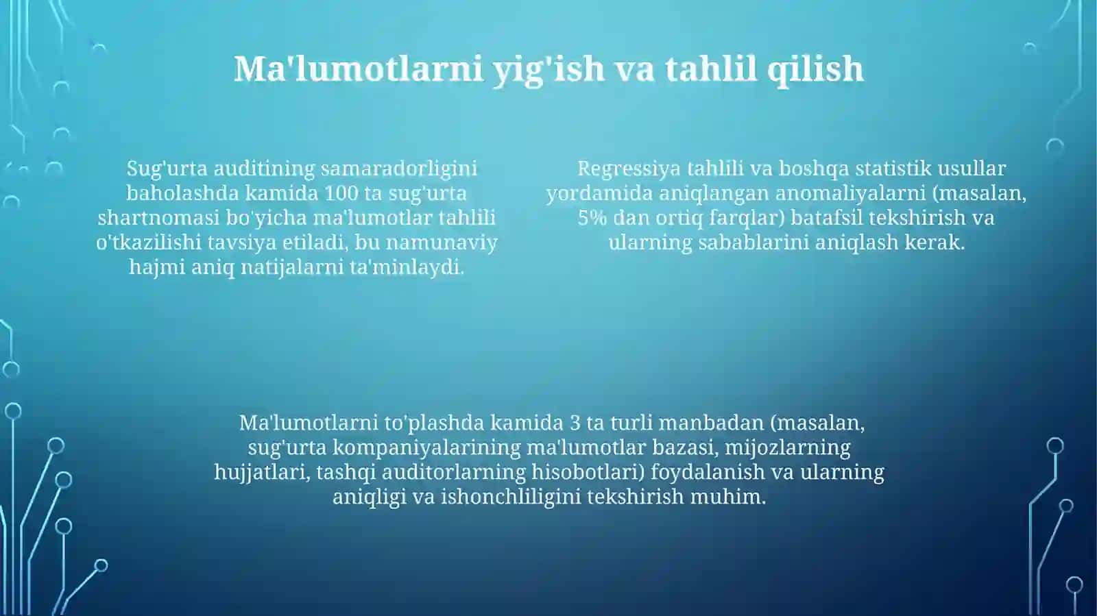 Bino inshooatlarni auditi hisoblash usullari 4