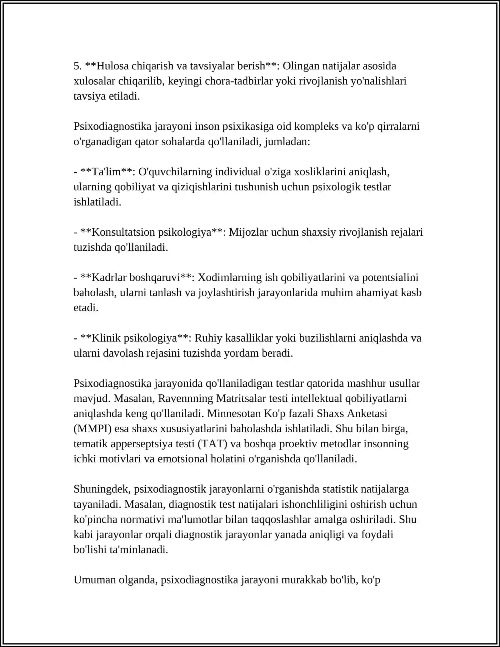 PSIXODIAGNOSTIKA JARAYONLARI VA BOSQICHLARI 4