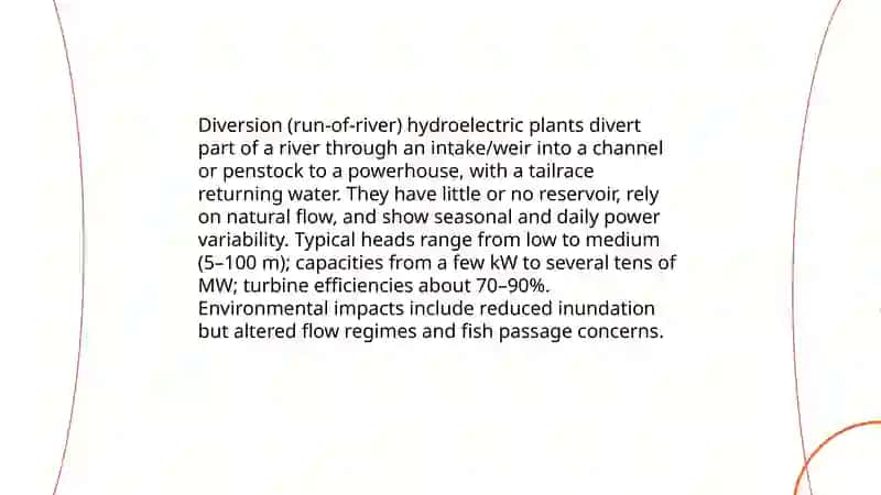 The types of the hydro power facilities 4