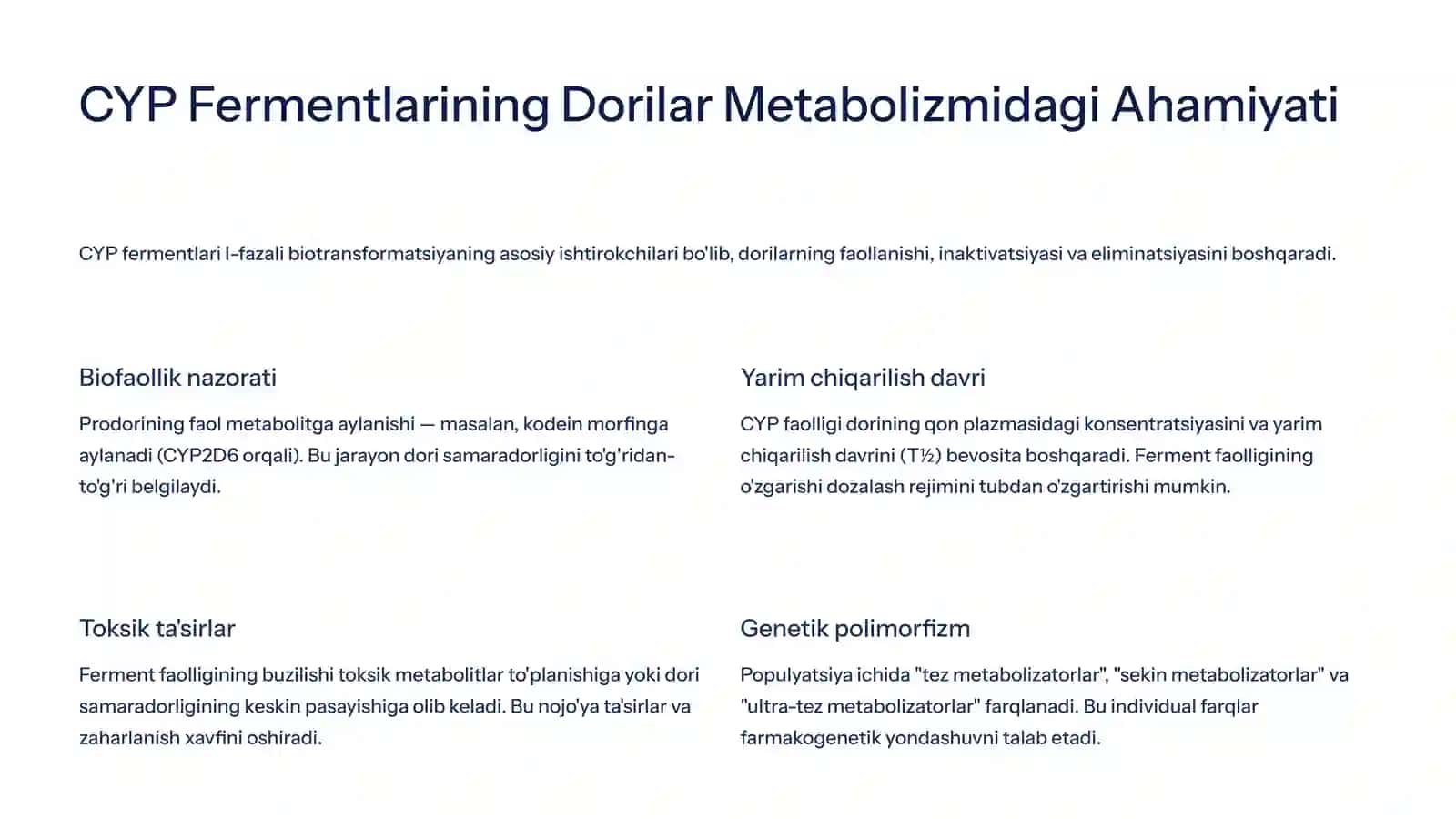 Sitoxrom P450 Induktorlariva IngibitorlariniKlinikadaQo'llanilishi 4