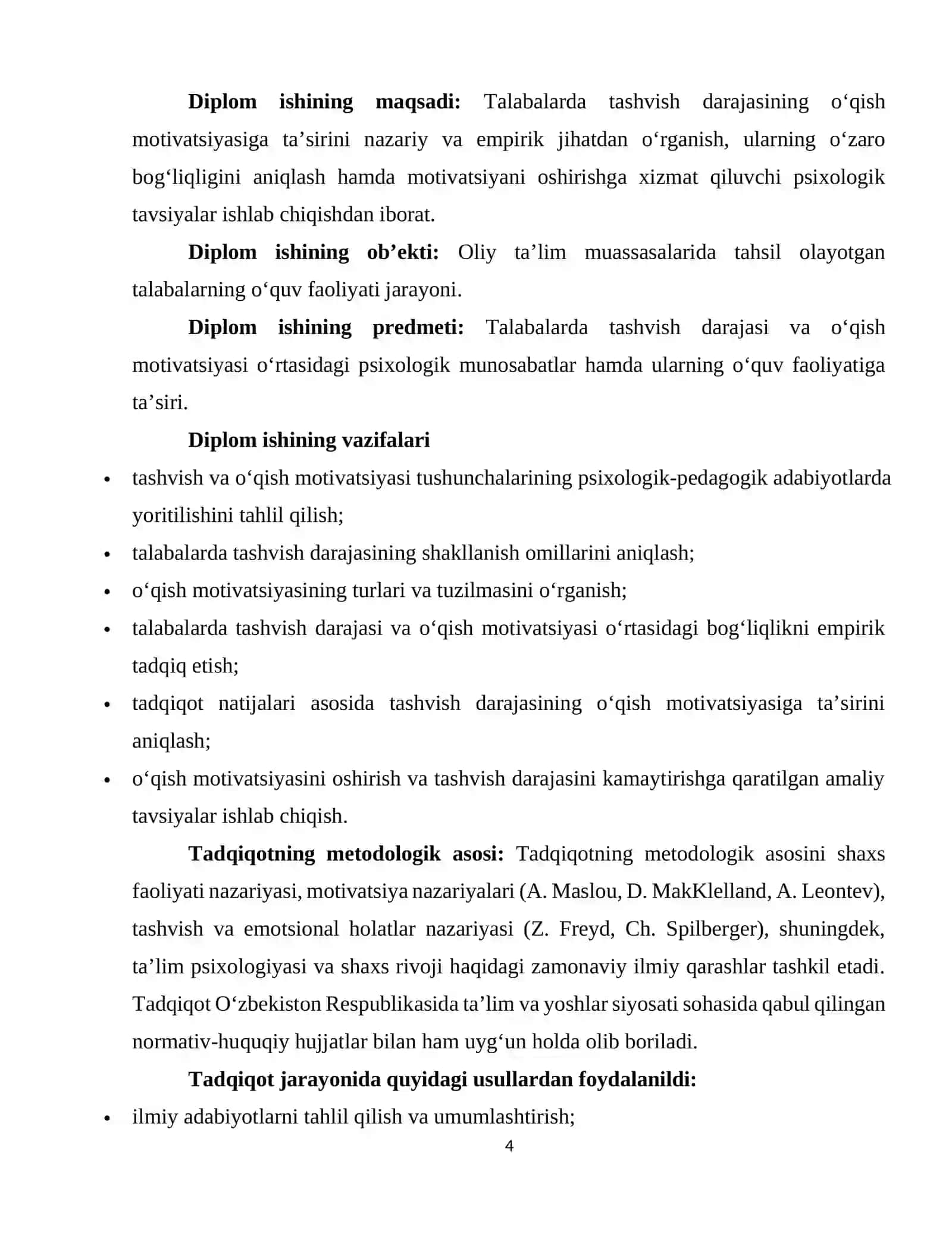 Talabalarda tashvish darajasining o‘qish motivatsiyasiga ta’siri 4