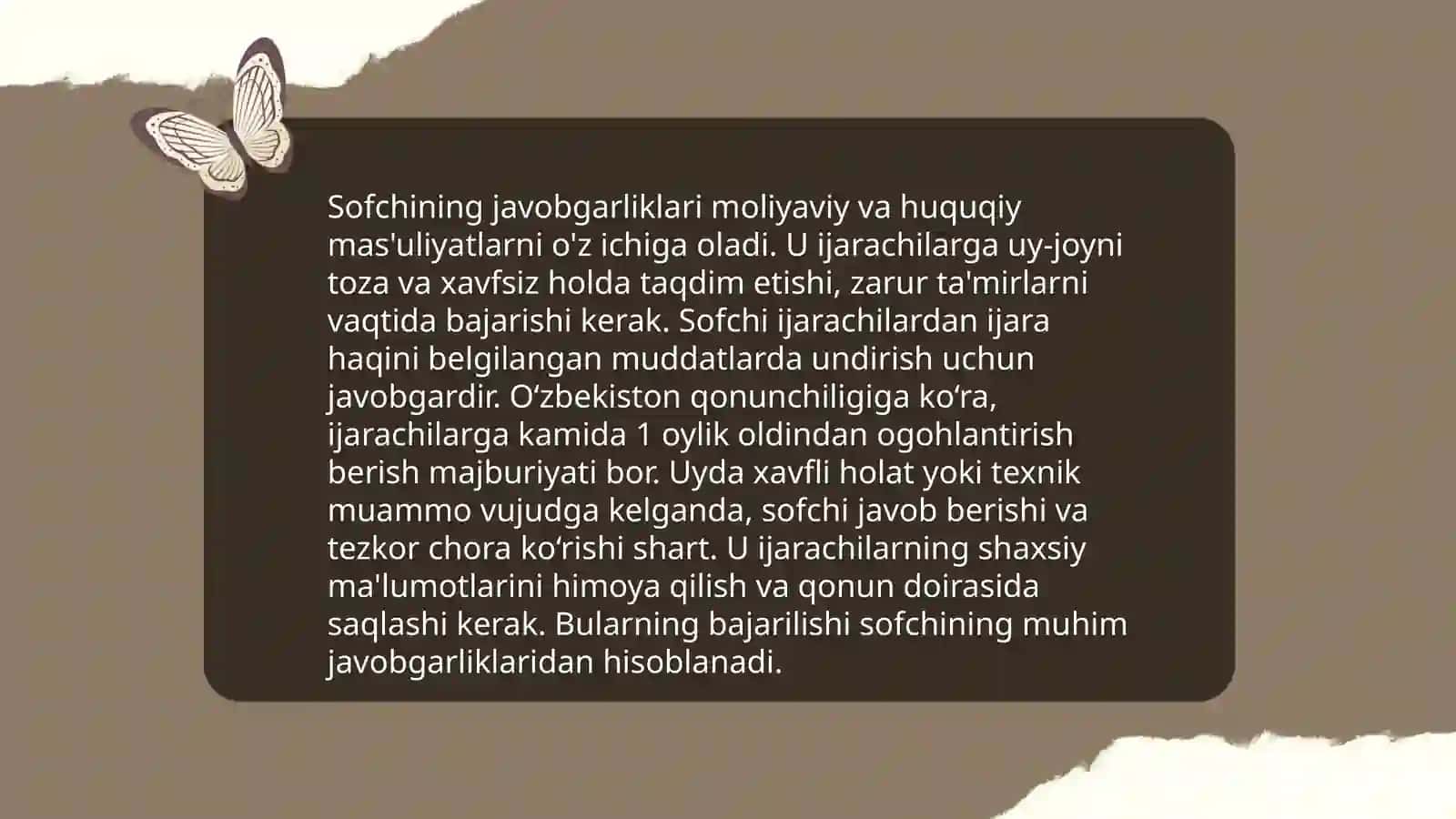 Soqchi va uning majburiyatlari 4