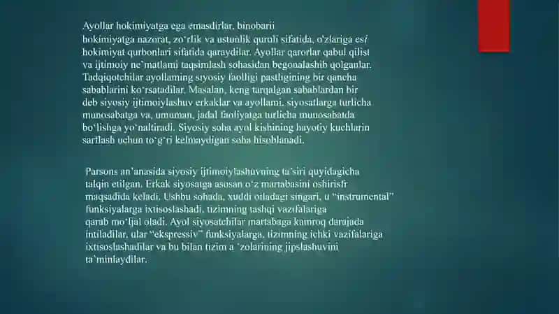 Gender tengligi 4