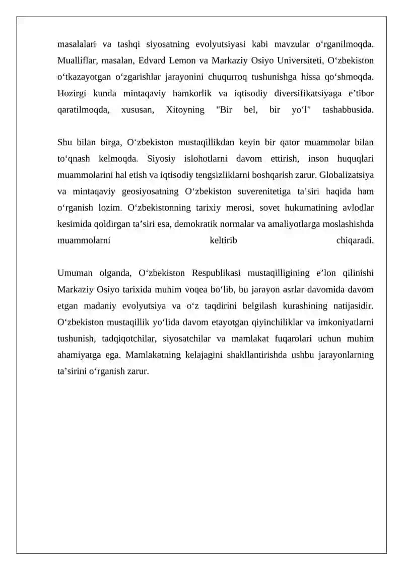 MUSTAQIL O‘ZBEKISTON RESPUBLIKASINING TASHKIL TOPISHI. 4