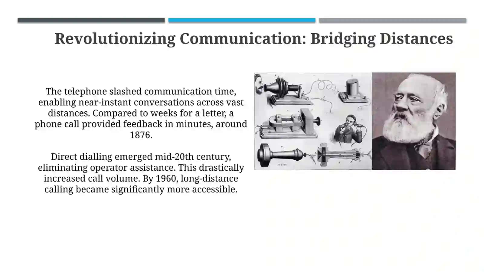 Telephone is one of the most important invention for humanity 4