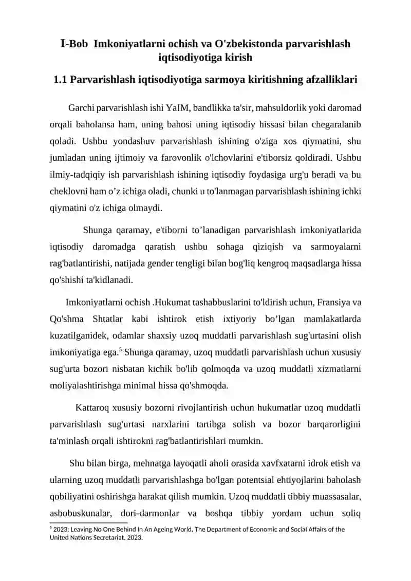 Parvarishlash iqtisodiyoti 4