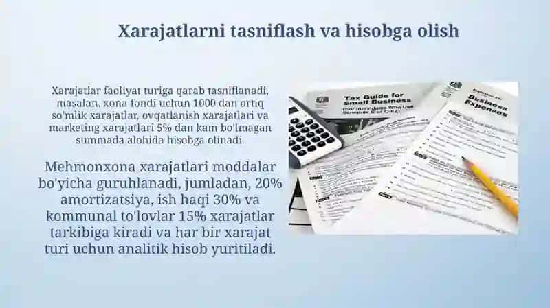 Daromad va xarajatlar hisoblanishi 4