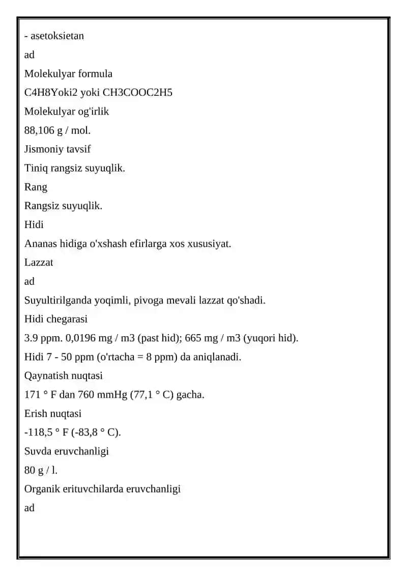 Etil Atsetat Sintezi 4