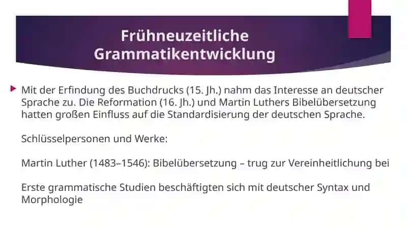 Die Entwicklung der deutschen wissenschaftlichen Grammatik 4