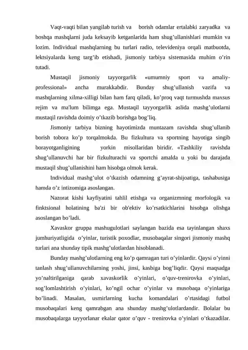 Sinfdan tashqari ishlar mazmuni 4