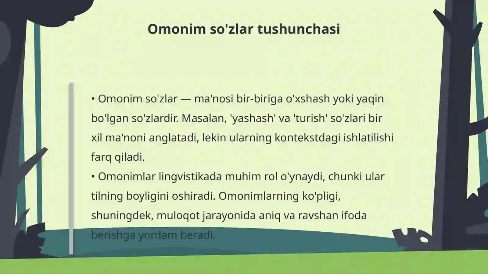 Isteʼmol madaniyati. Omonim soʻzlar 4