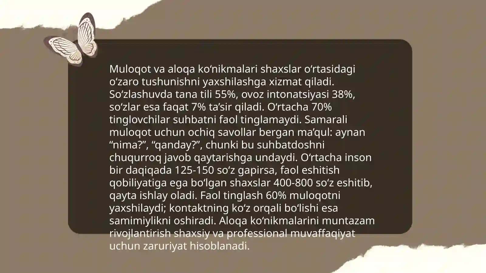 Shaxsning malaka va odatlari 4