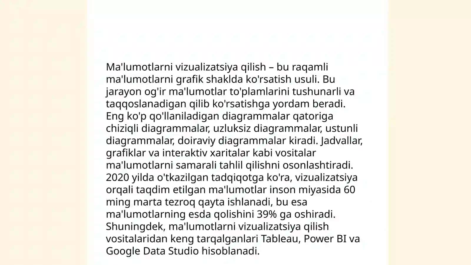 Ma'lumotlarni tahlil qilish va statistik usullar 4