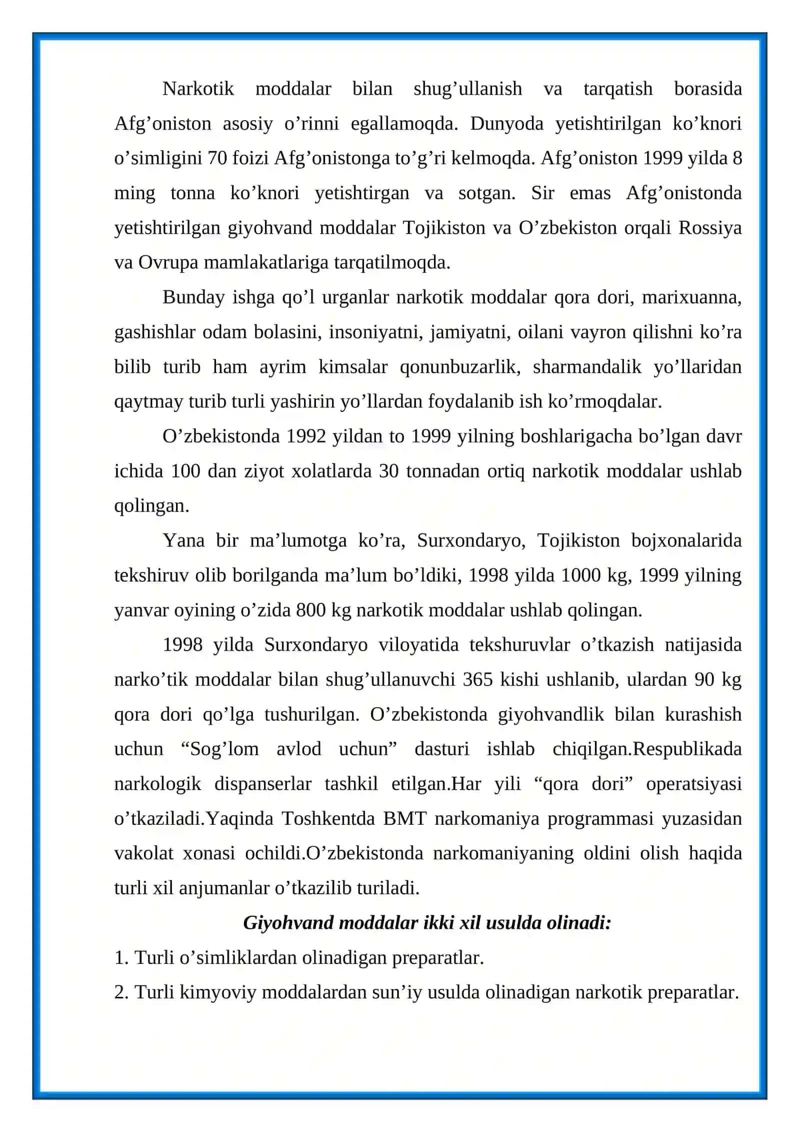 Giyohvandlik va uning zararli oqibatlari 4