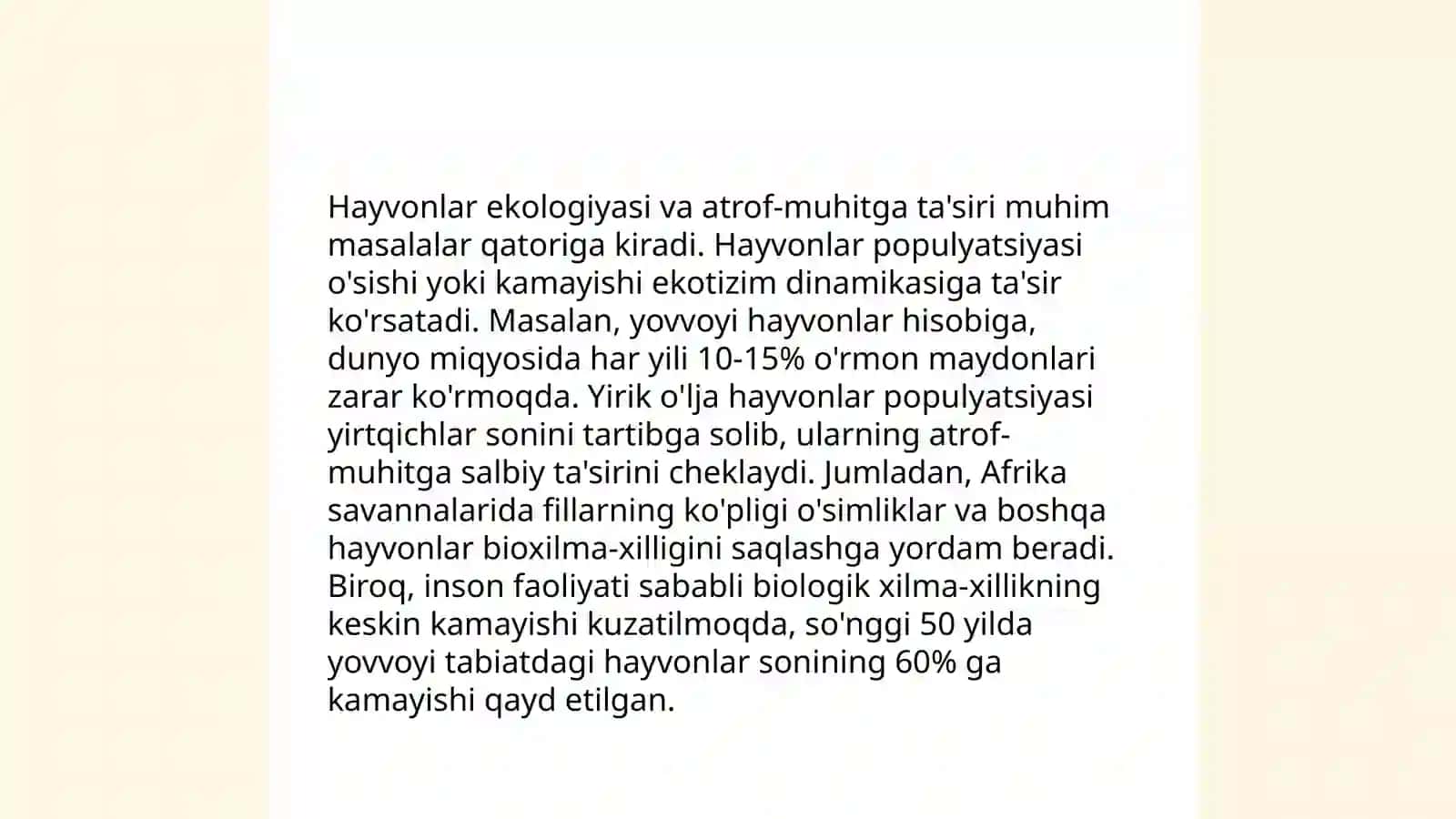 Sutemizuvchilarning ekologik joylashuvi 4