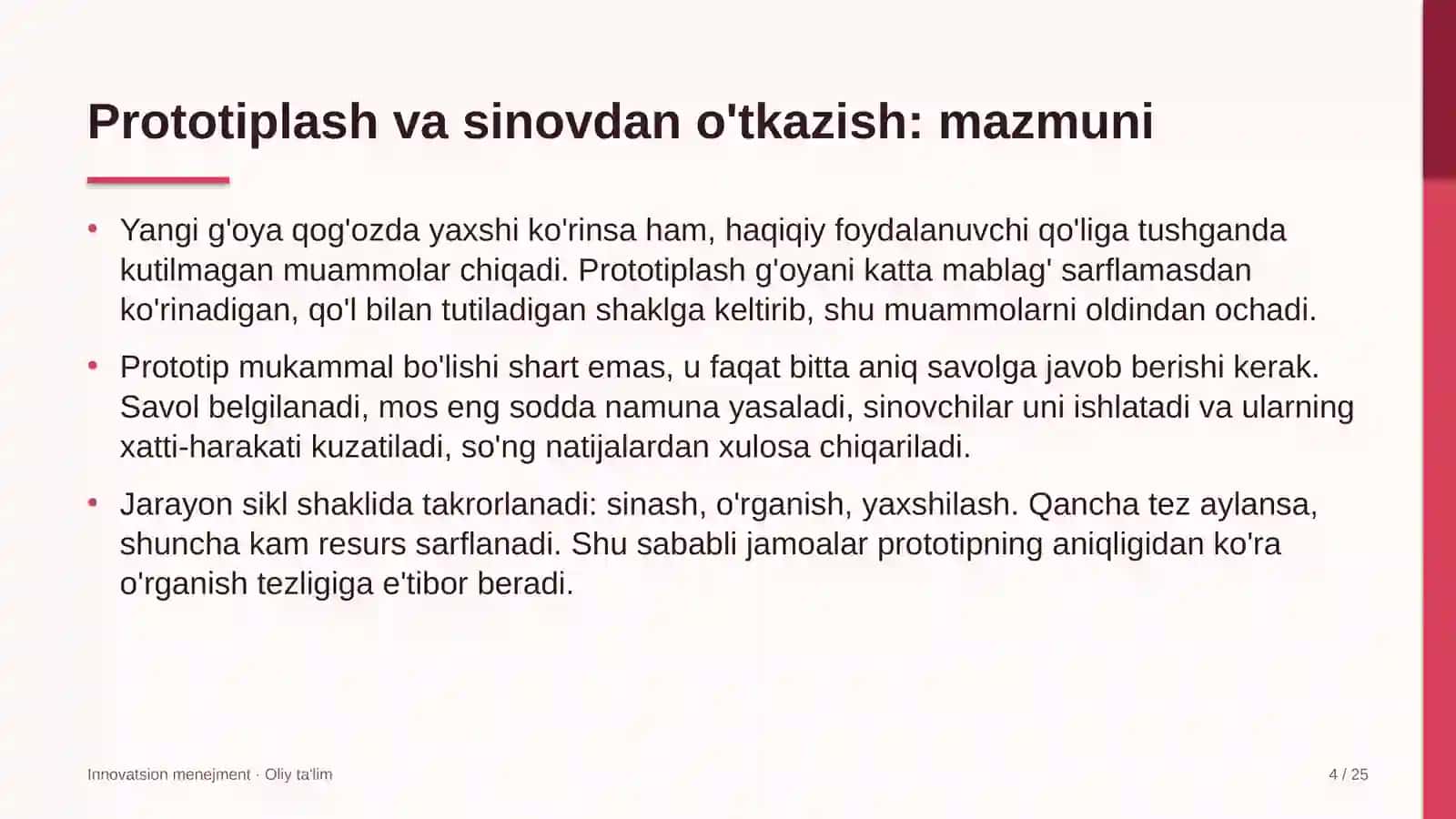 fuqarolik sudlarida prototiplash va sinovdan o'tkazish 5283 4