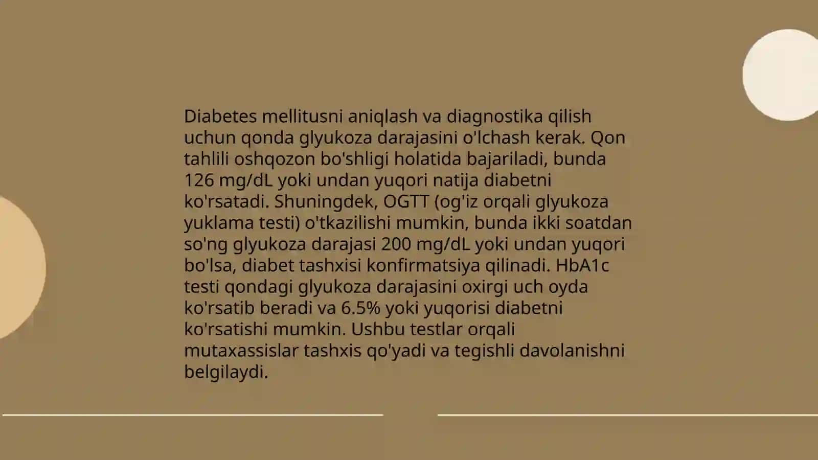 Ichki sekretiya bezlari (qantli diyabet), nafas olish azolari (til va bronxiyal astma) kasaliklari bilan og'rigan maktab o'qtuvchilari bilan mashg'ulotlar o'tkazish tamoyilari 4