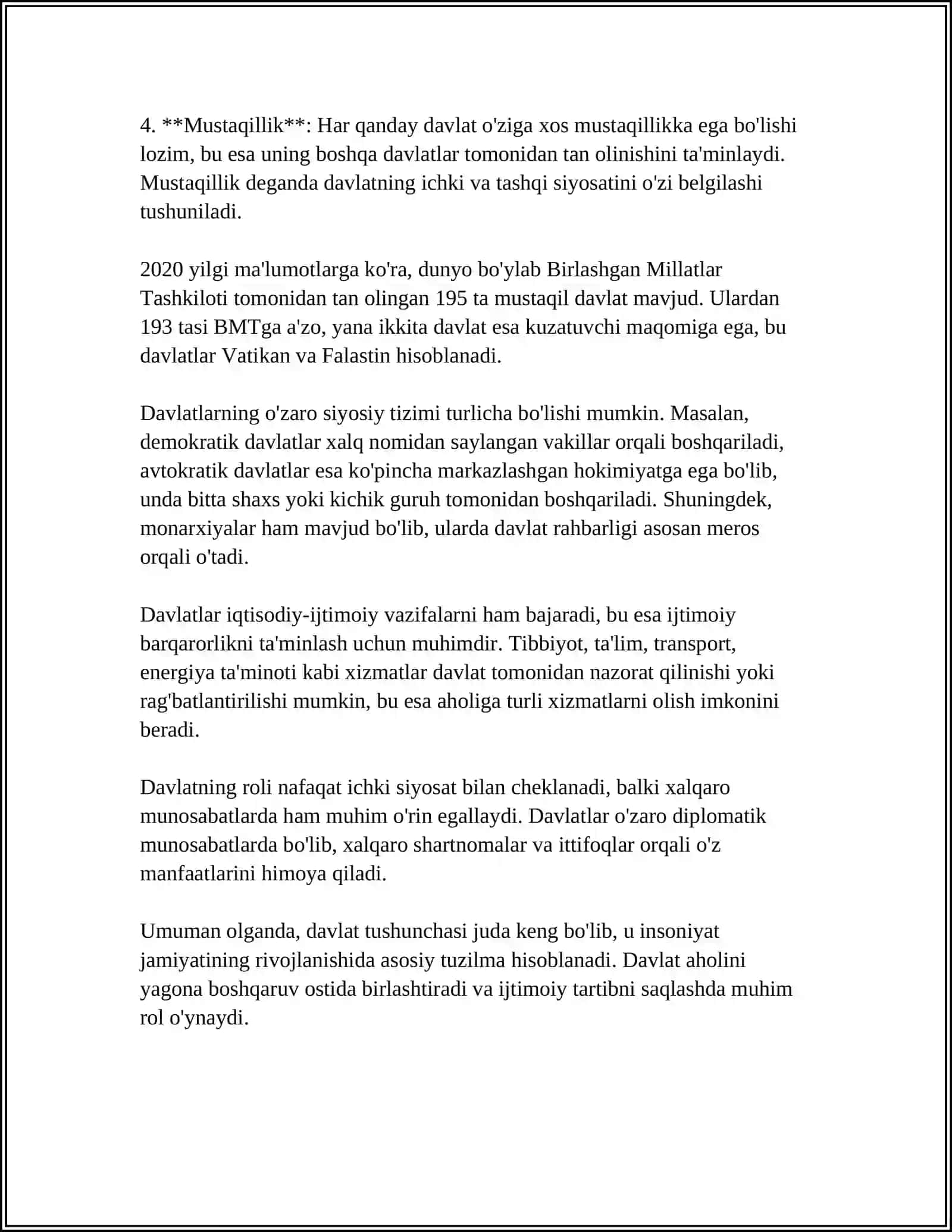DAVLAT TUSHUNCHASI VA MOHIYATI 4
