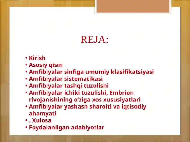 Amfibiyalar sinfining ekologiyasi va evolyutsiyasi 4