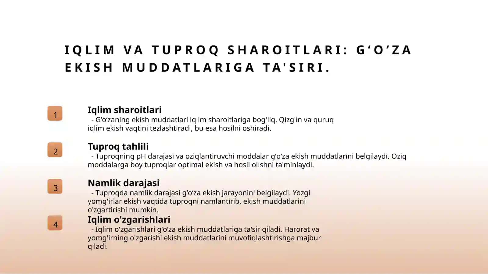 Gʻoʻzaning ekish muddatlari va usullari 4