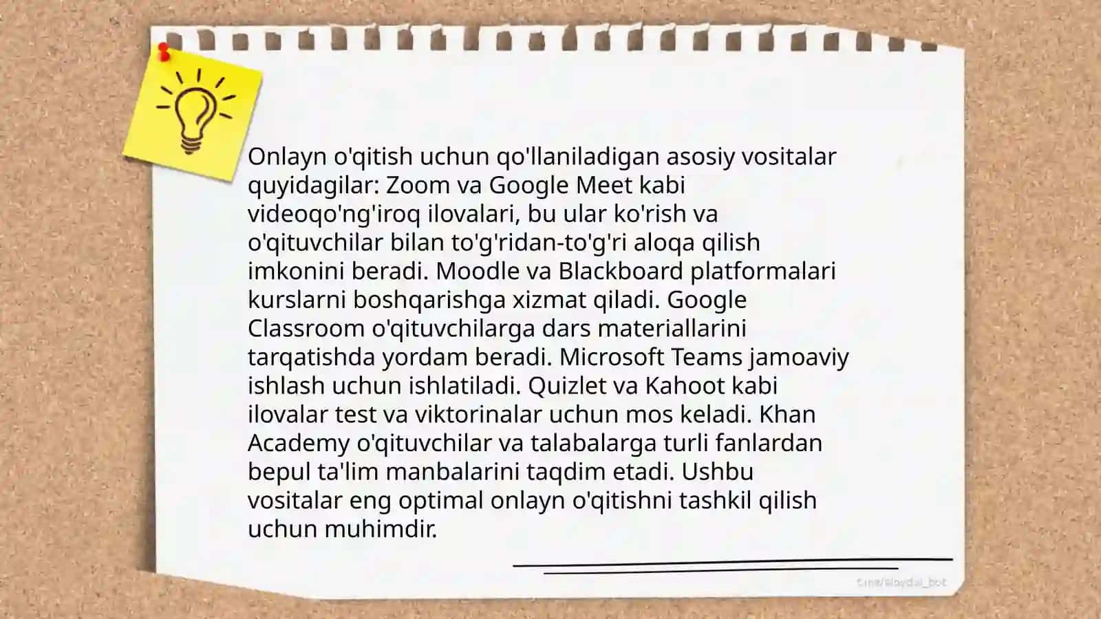 Masofaviy ta'lim platformalari va ulardan foydalanish 4