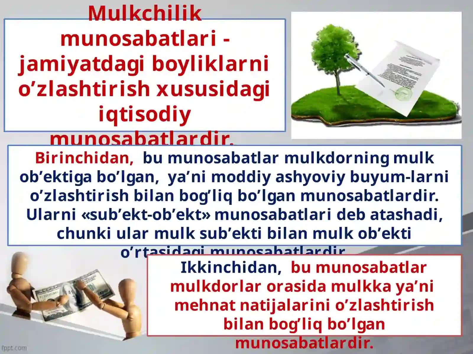 Mulkchilik tovar pul munosabatlarining shakllanishi 4