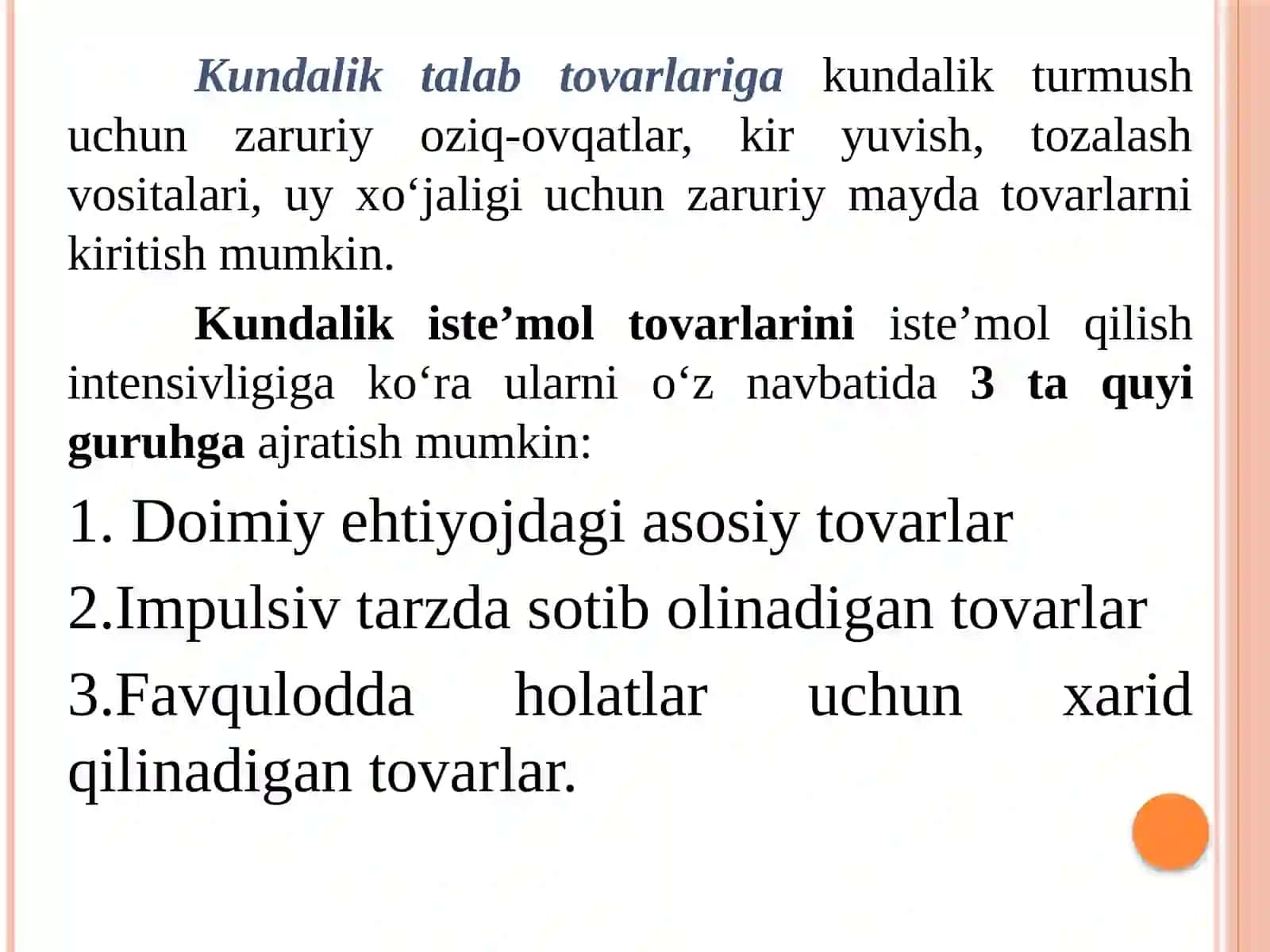 TOVAR VA TOVARSIYOSATI 4