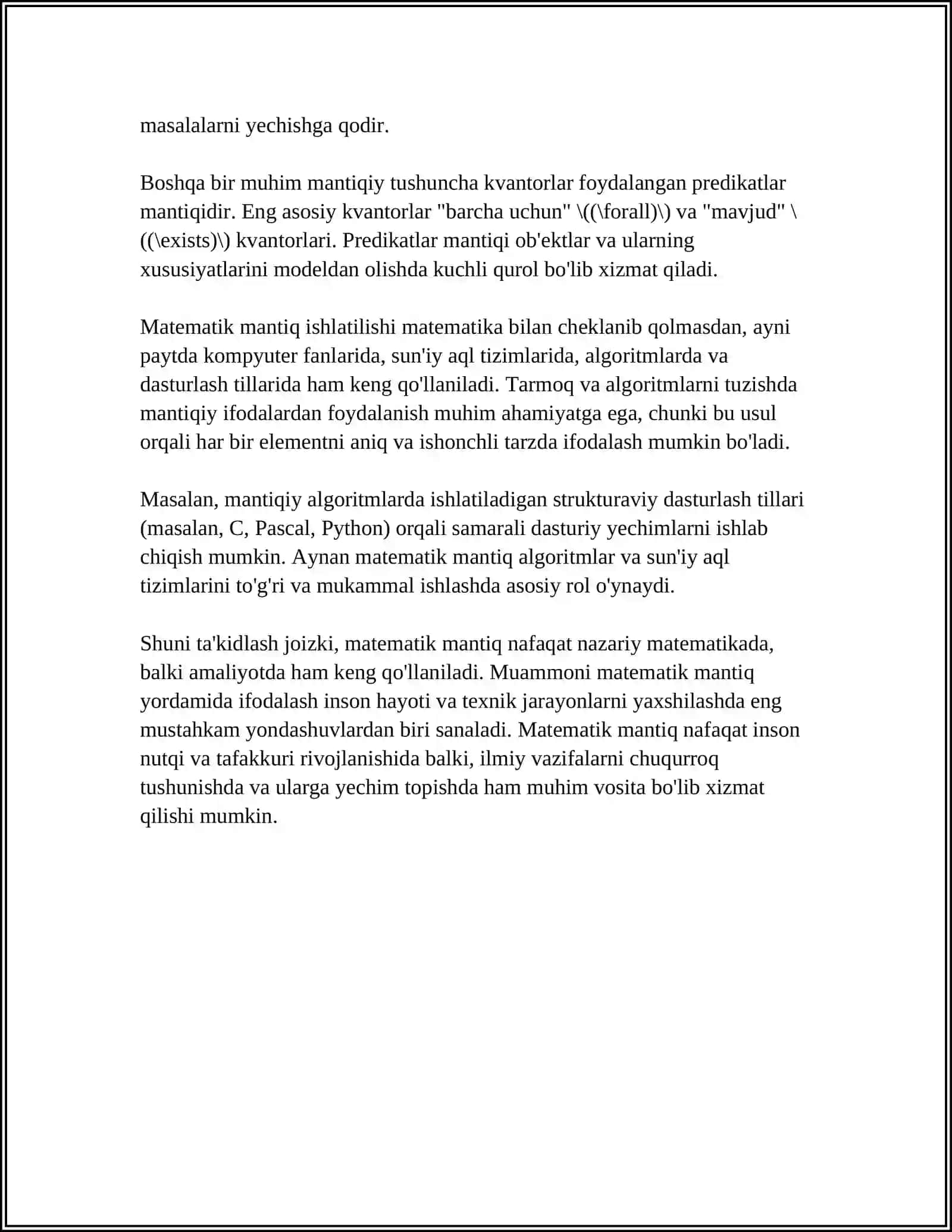 Matematik mantiq 4