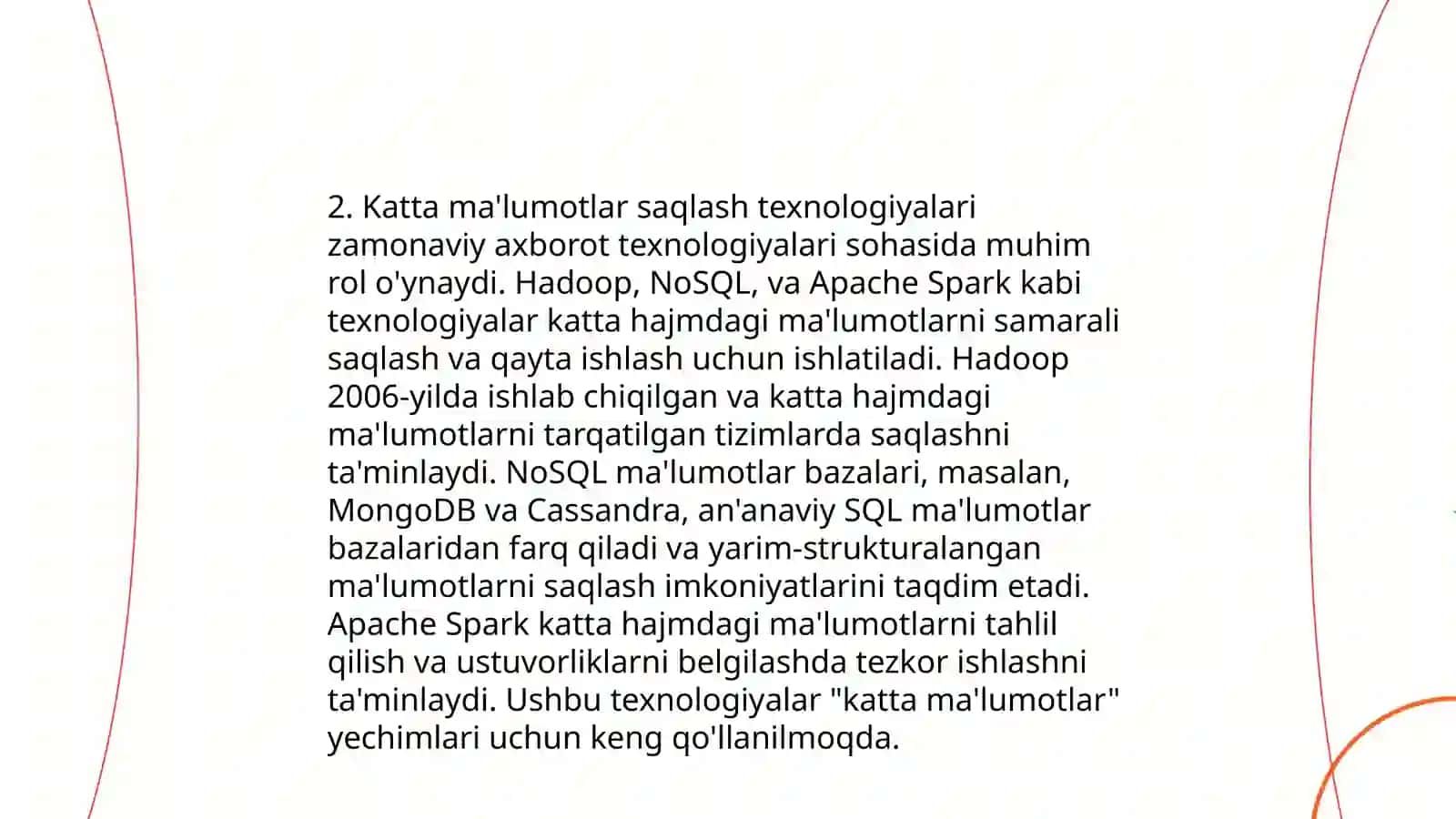 Katta maʼlumotlar arxitekturasi 4