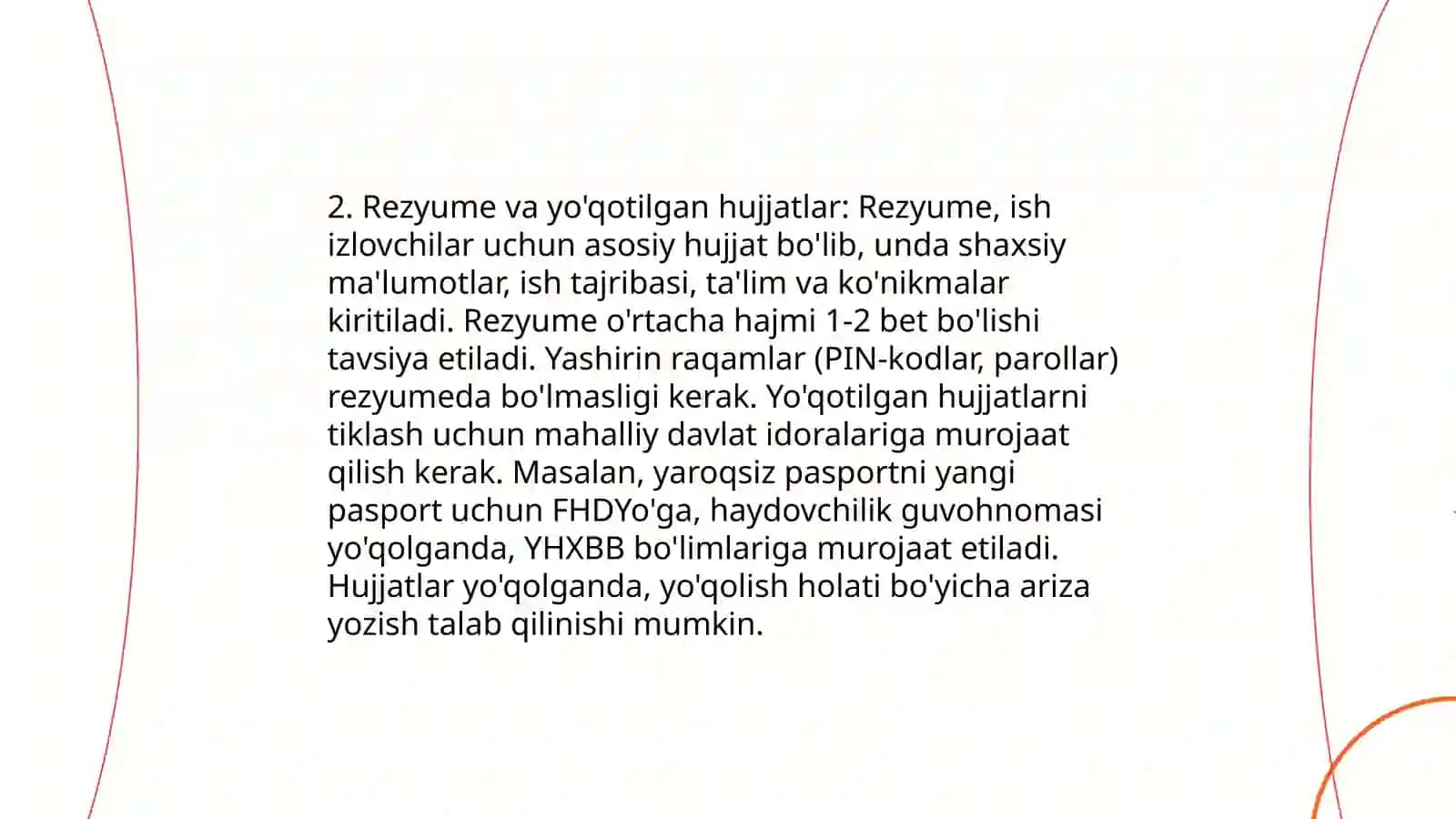 Intervyu olish va intervyu berish qoidalari 4