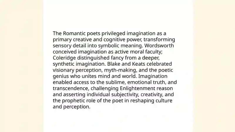 Romantic poetry 4