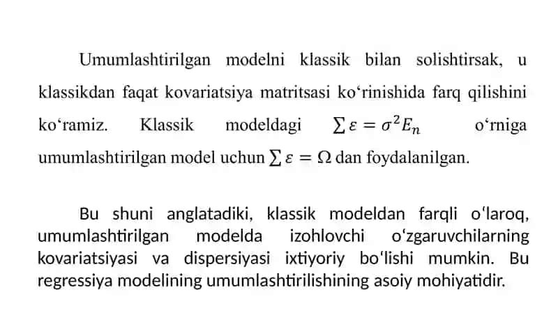 Umumlashgan chiziqli model 4