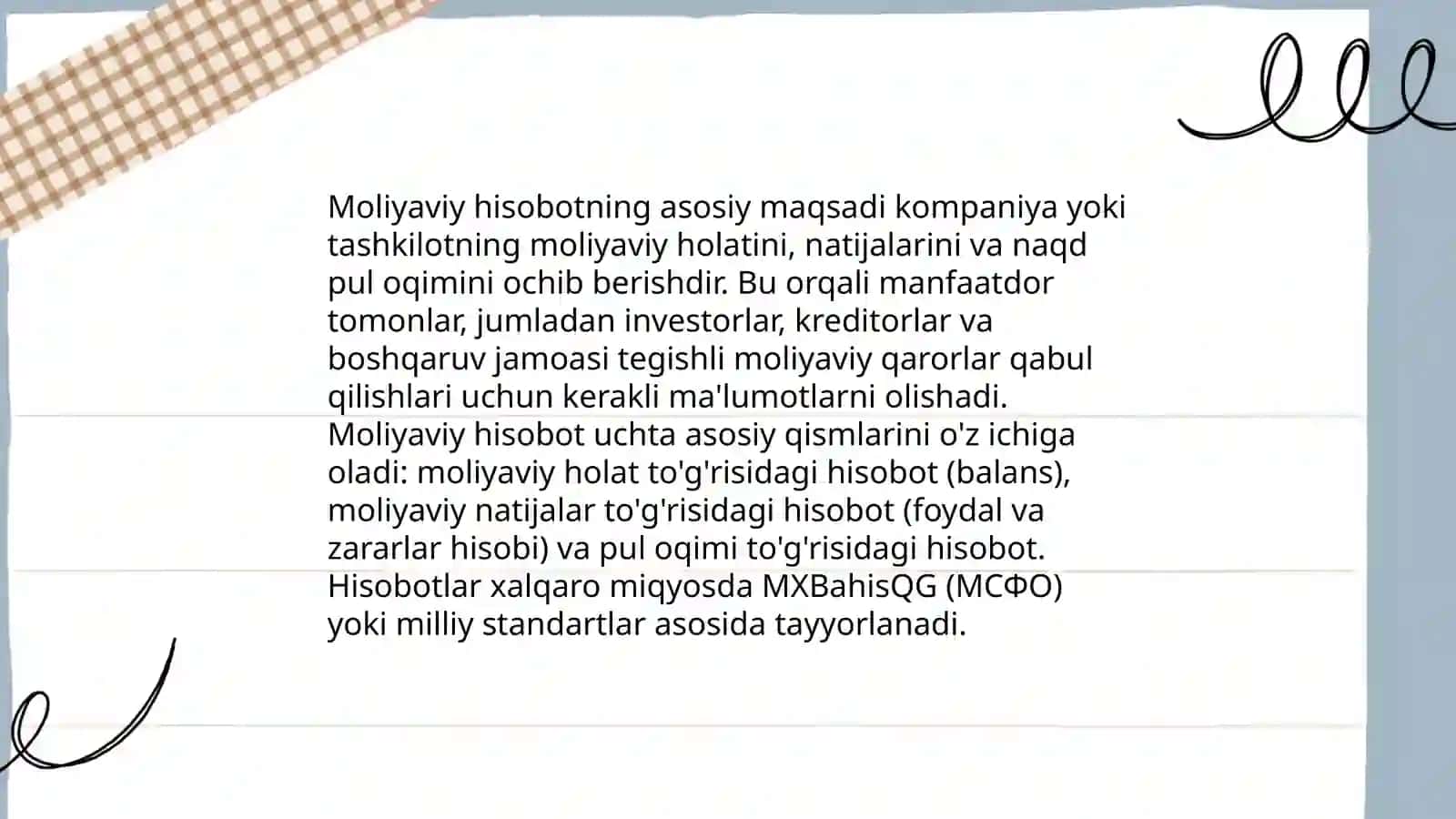 Moliyaviy hisobotning funktsiya va vazifalari 4