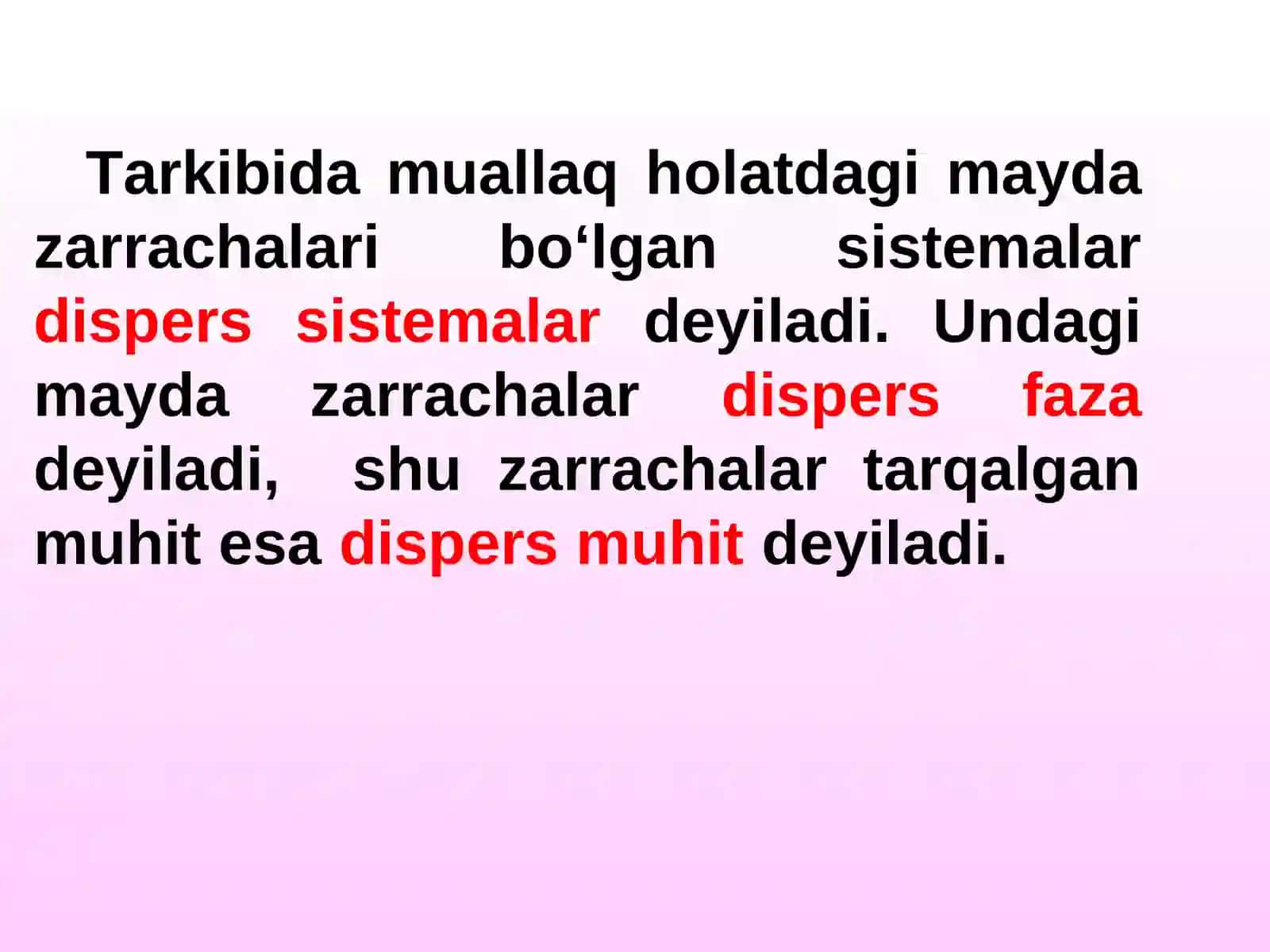Kolloid dispers sistemalar 4
