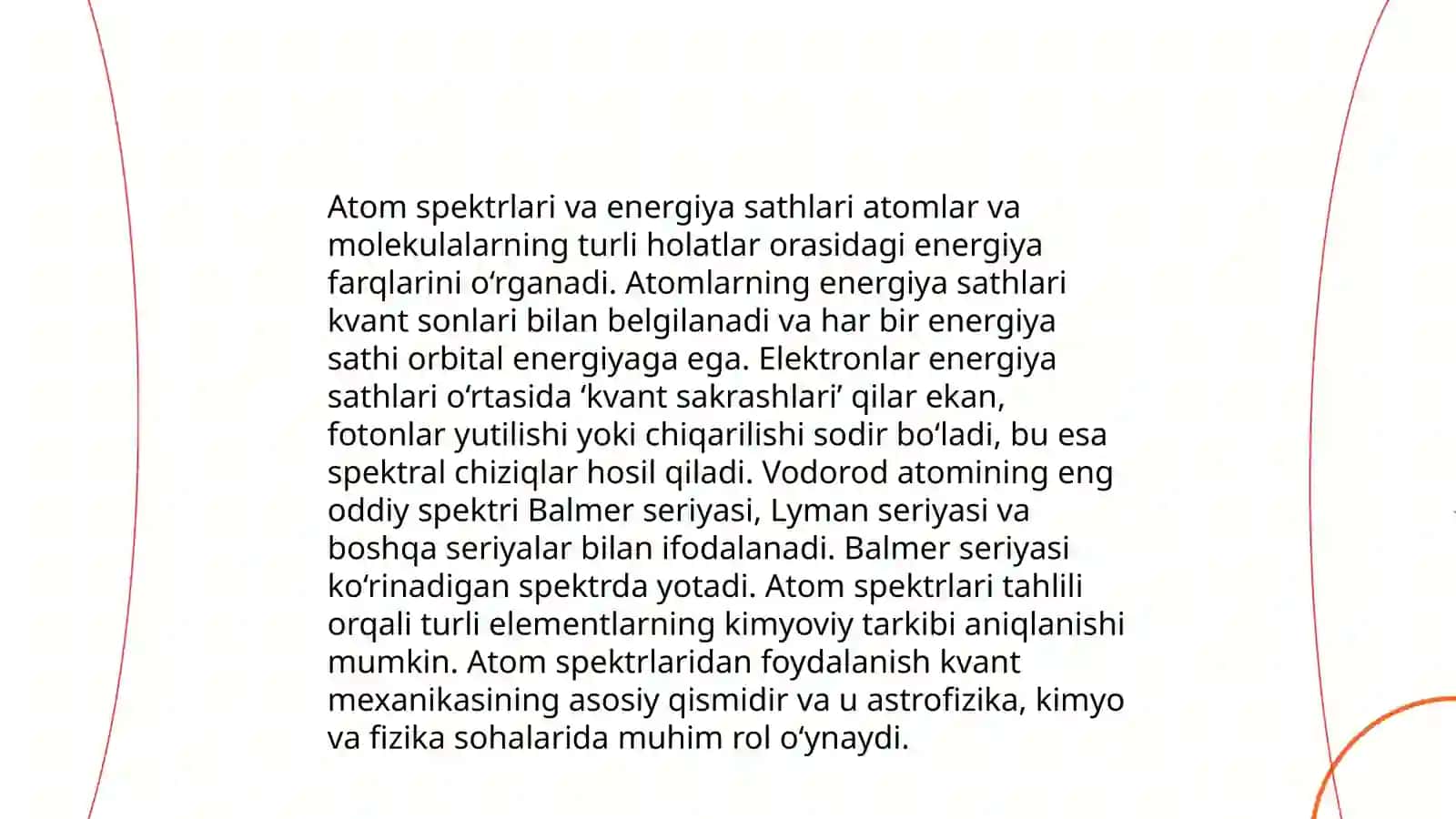 Element atomlarining spektrlari. Mozli qonuni 4