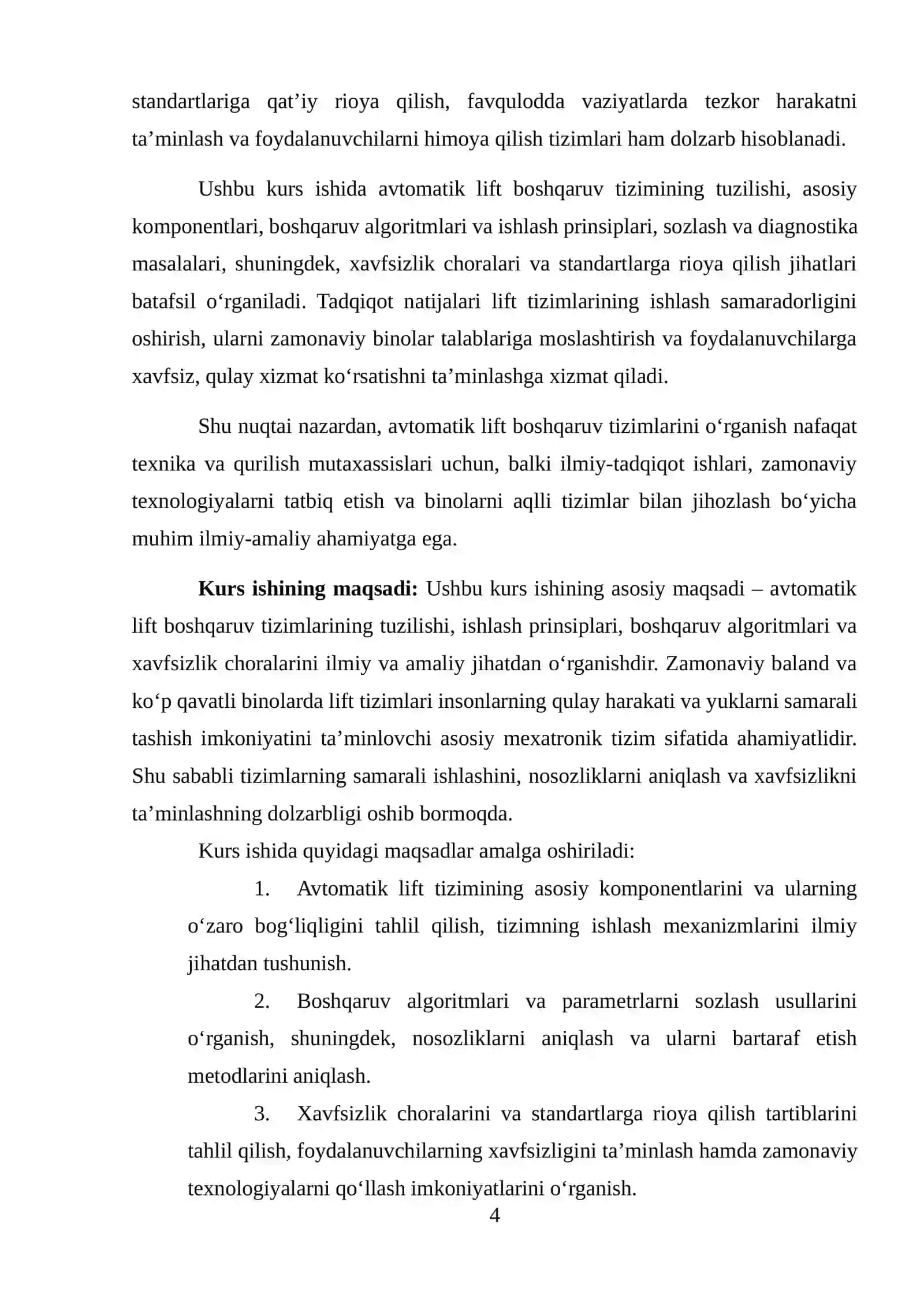 AVTOMATIK LIFT BOSHQARUV TIZIMI 4
