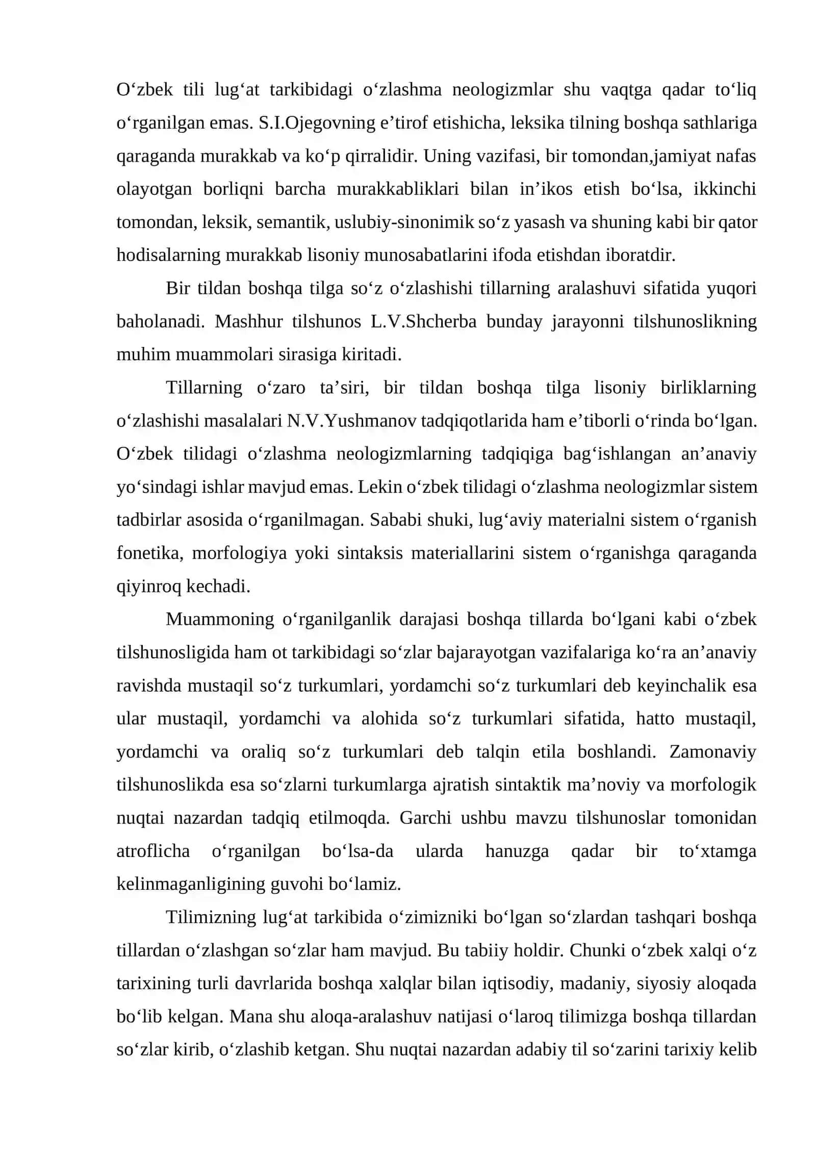 O‘zbek tili leksikasining tarkibi va rivojlanish xususiyatlari 4