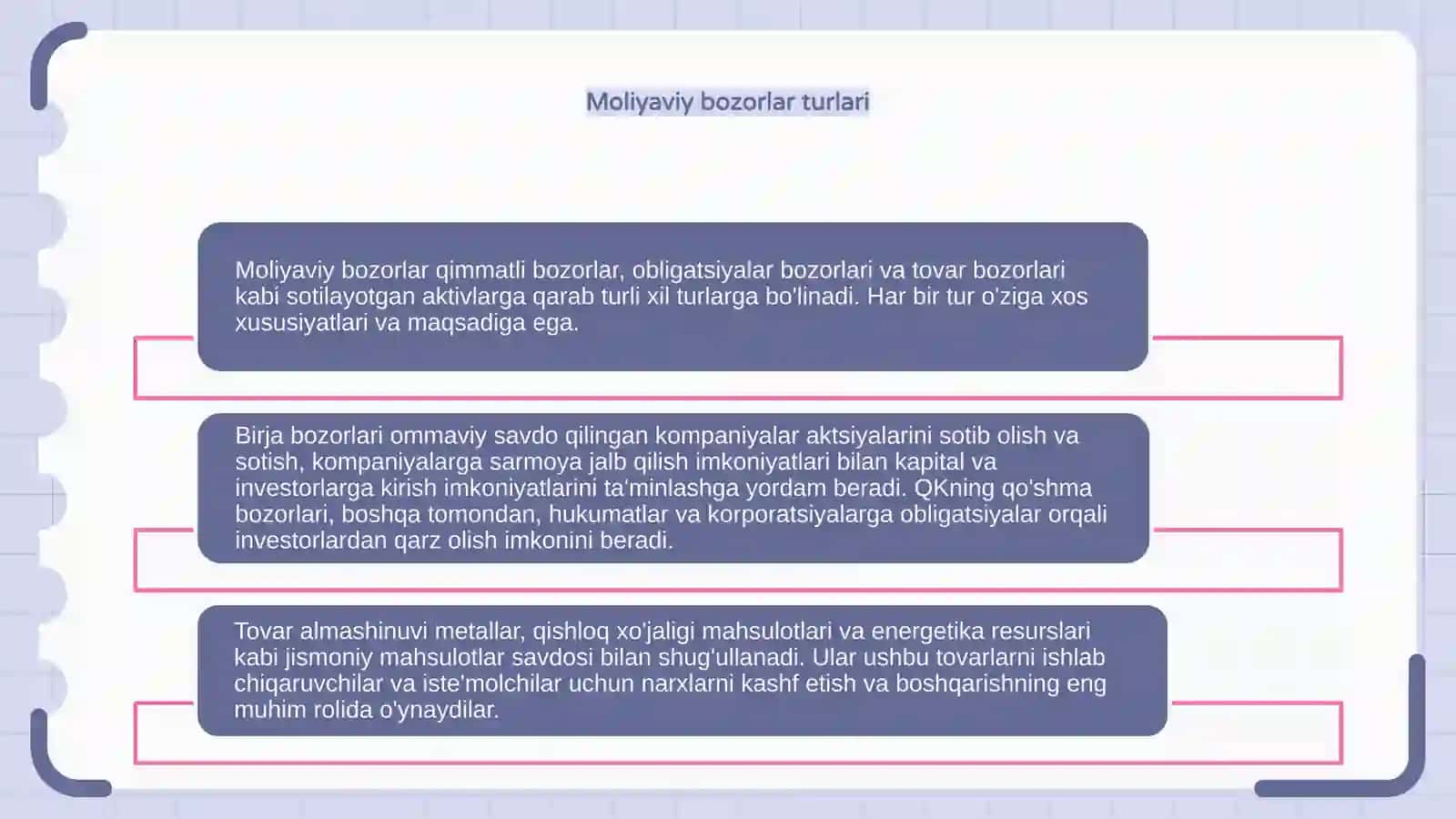 Moliya bozori, turlari va funksiyalari 4