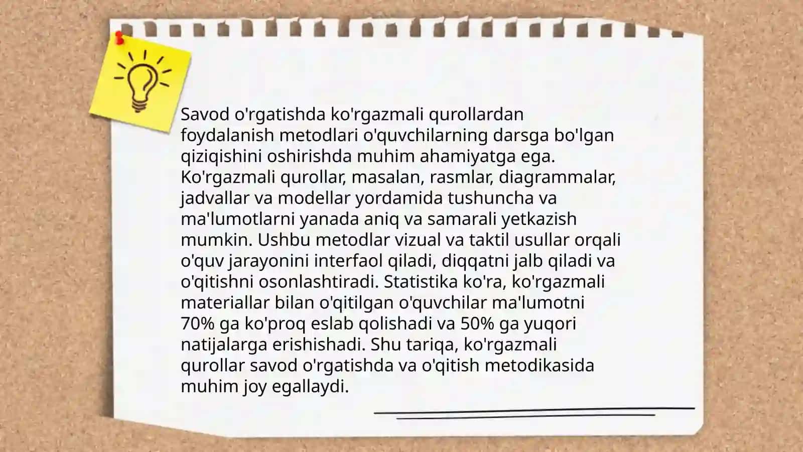 Ko'rgazmali qurollardan foydalanish 4