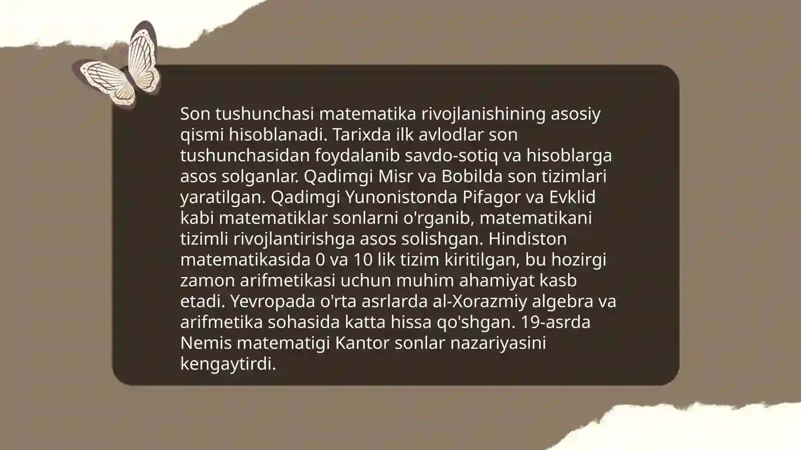 Son tushunchasi tarixi va rivojlanishi 4