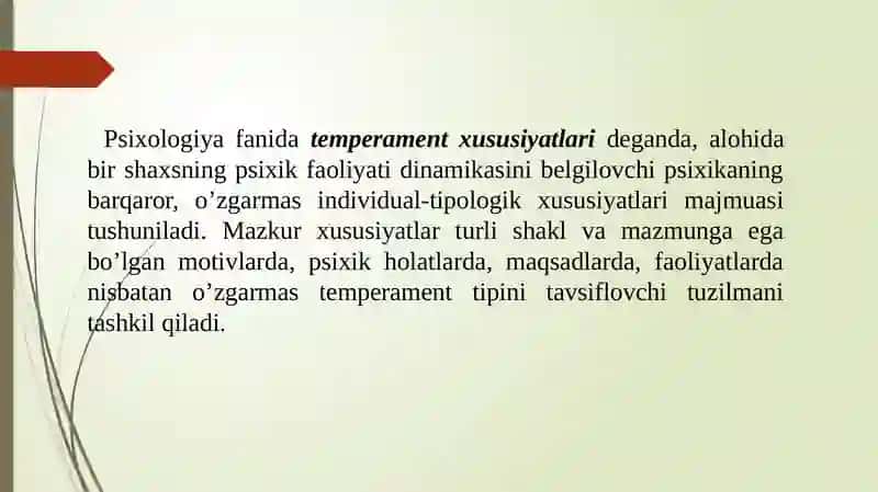 Temperament 4