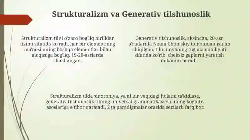 Tilshunoslik yo'nalishlari va maktablari 4